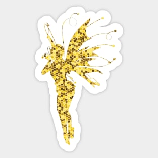 Yellow Fairy Mosaic Sticker